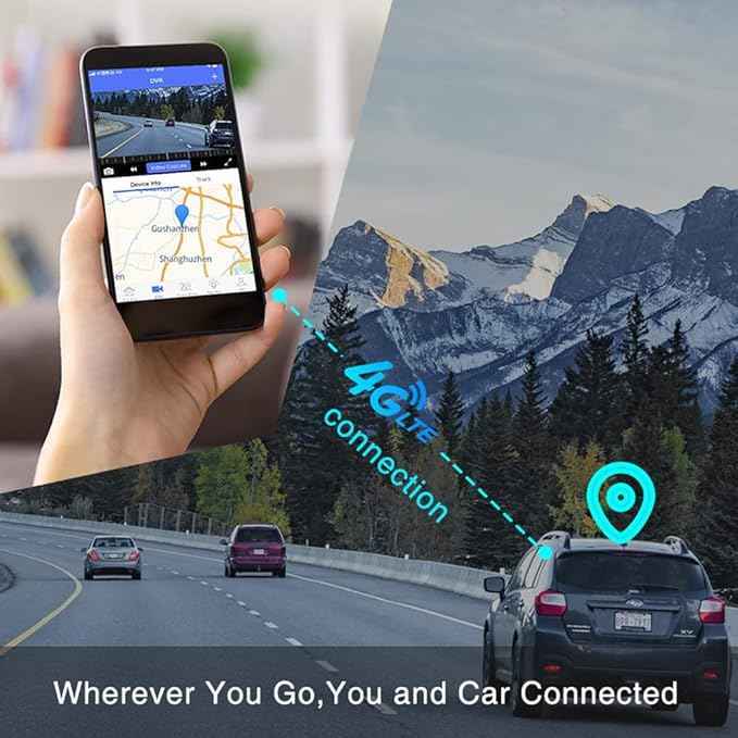 Dash Cam C3 4G WIFI GPS Tracking FHD 1080P 3 Cam with Lifetime Subscription Free