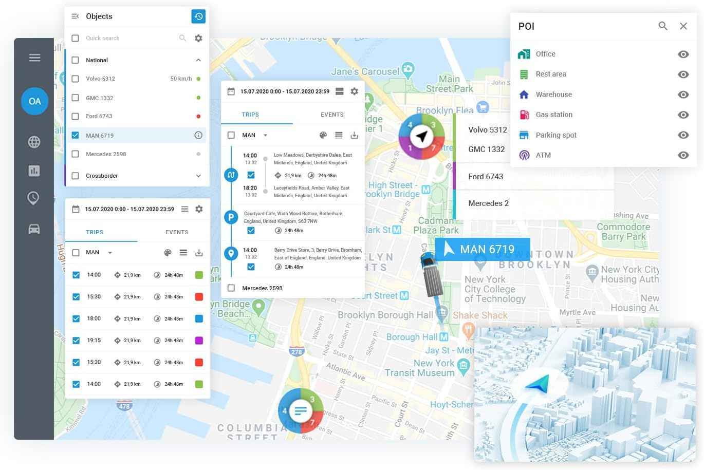 Dashcam JC261 for Cars with GPS "LiveTracking" 2CAMERA - 2CH (10 Year Subscription Free) (Copy)