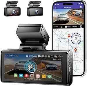 Azdome Dash Cam 5K M580 NEW - Latest Version 2CH with 4" Touch Screen IR Night Vision 24H Parking Mode (Copy)