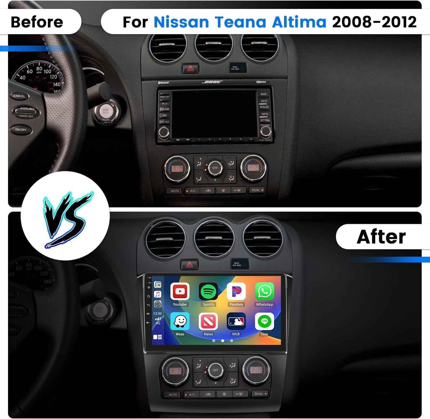 Nissan Altima 2008 TO 2012 frame (W/O CANBUS)