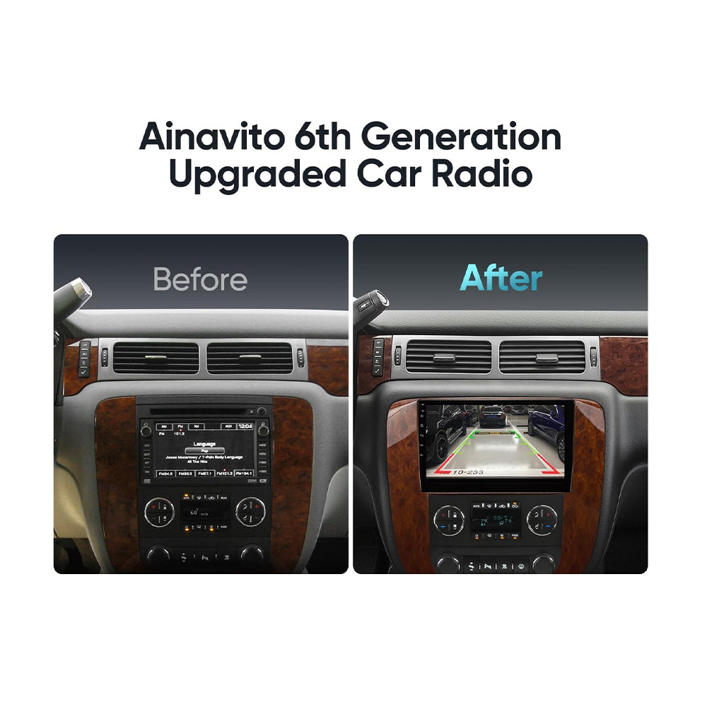 GMC/CHEVROLET 9" 2008-2013 With Decore Android Screen (9930) WOODEN