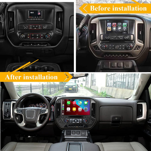 CHEVROLET SILVERADO/SIERRA 2014–2018 4GB RAM 64GB STORAGE CARPLAY ANDROID AUTO