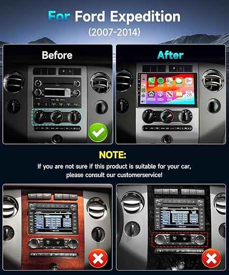 Ford Expedition 2007-2014 car stereo frame.