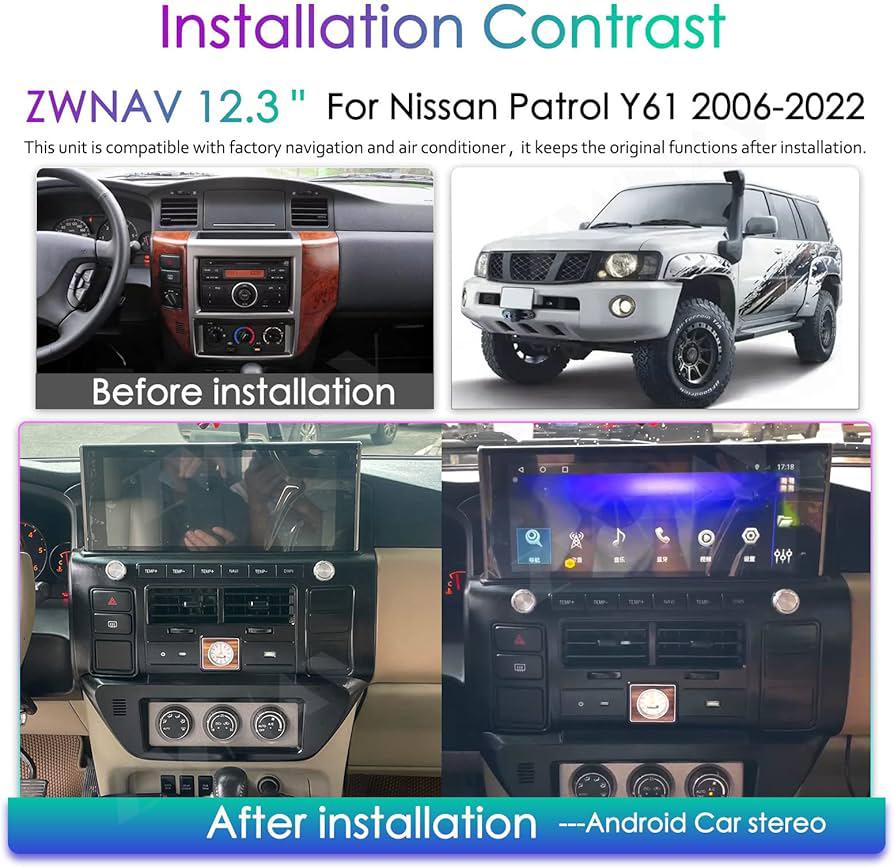 NISSAN VTECH (SAFARI) 2006-2022 12.3 INCH ANDROID