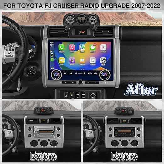 TOYOTA FJ 13.3" 2006-2020 SILVER 4GB RAM 32GB octa core 2VOL for JBL sound support special