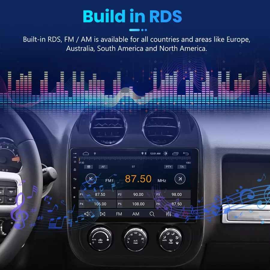 JEEP COMPAS 12-15 FREME 10" ANDROID