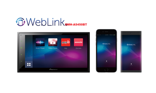 PIONEER DMH-A5450BT 6.8″ AV Receiver with Wireless Apple CarPlay, Wireless Android Auto and Mirroring by Weblink Cast .