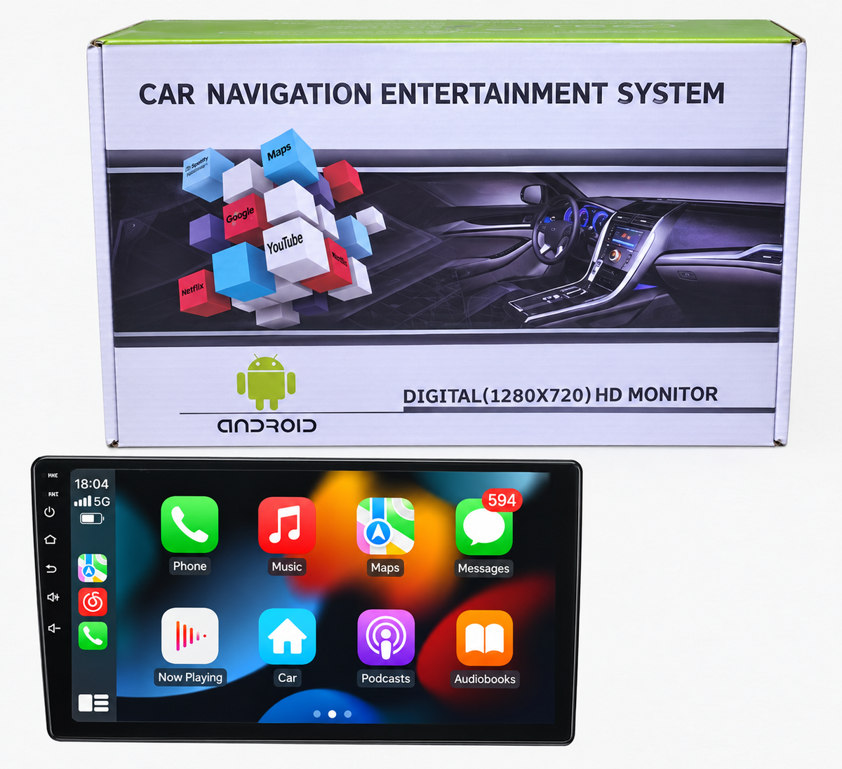 CAR AUDIO S500 9" 10.1" 8GB RAM 128GB STORAGE CAR ANDROID / CARPLAY