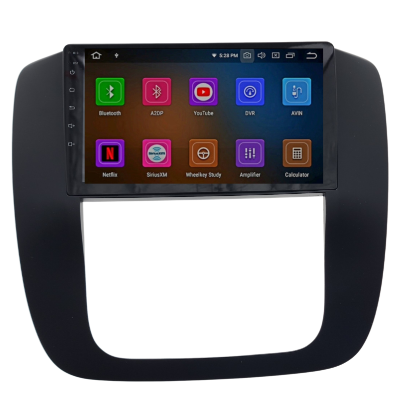 GMC/CHEVROLET TAHOE 9" 2008-2013 WITH DECORE (9930) BLACK ANDROID