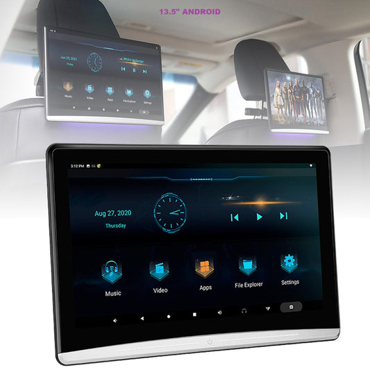 HEAD REST 13.5NCH ANDROID 2GB RAM 32GB STORAGE VER.11 (PAIR)