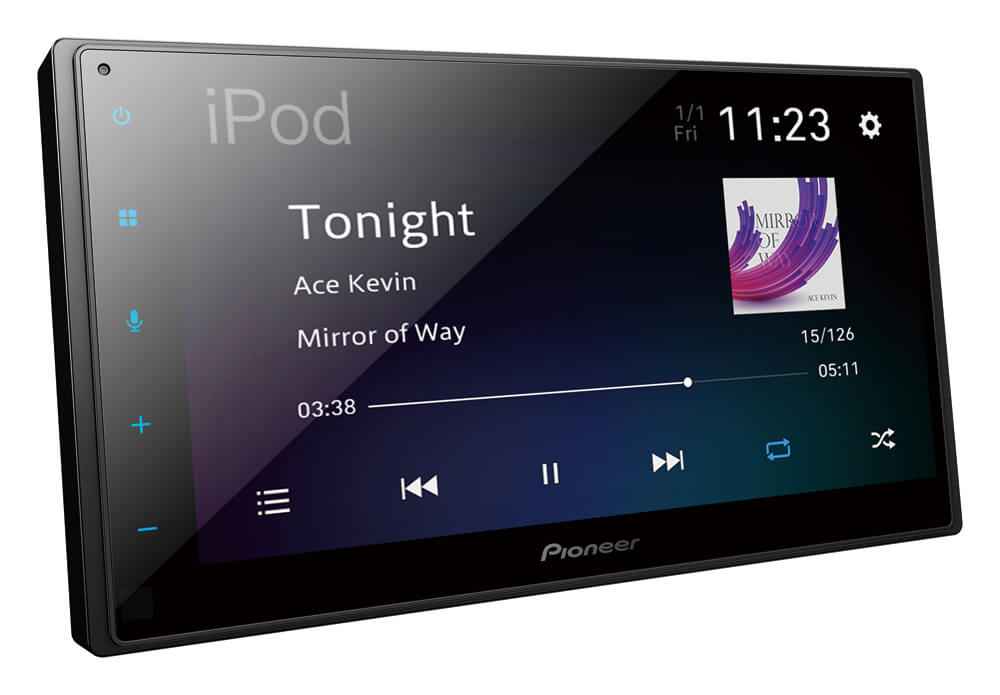 PIONEER DMH-A5450BT 6.8″ AV Receiver with Wireless Apple CarPlay, Wireless Android Auto and Mirroring by Weblink Cast .