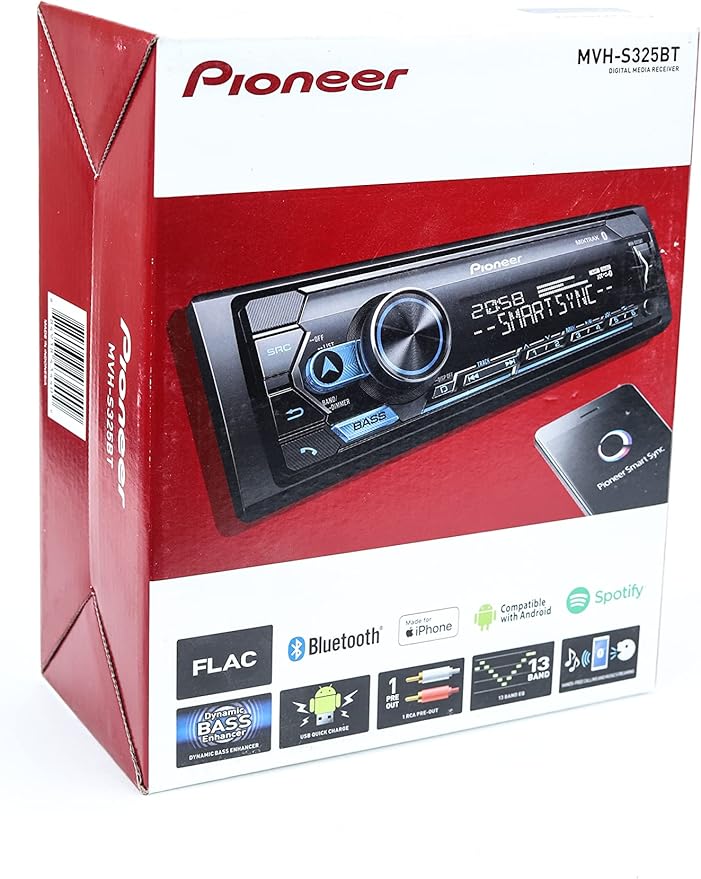 PIONEER MVH-S325BT Digital Media Receiver with Dual Bluetooth (CD-P325BT)