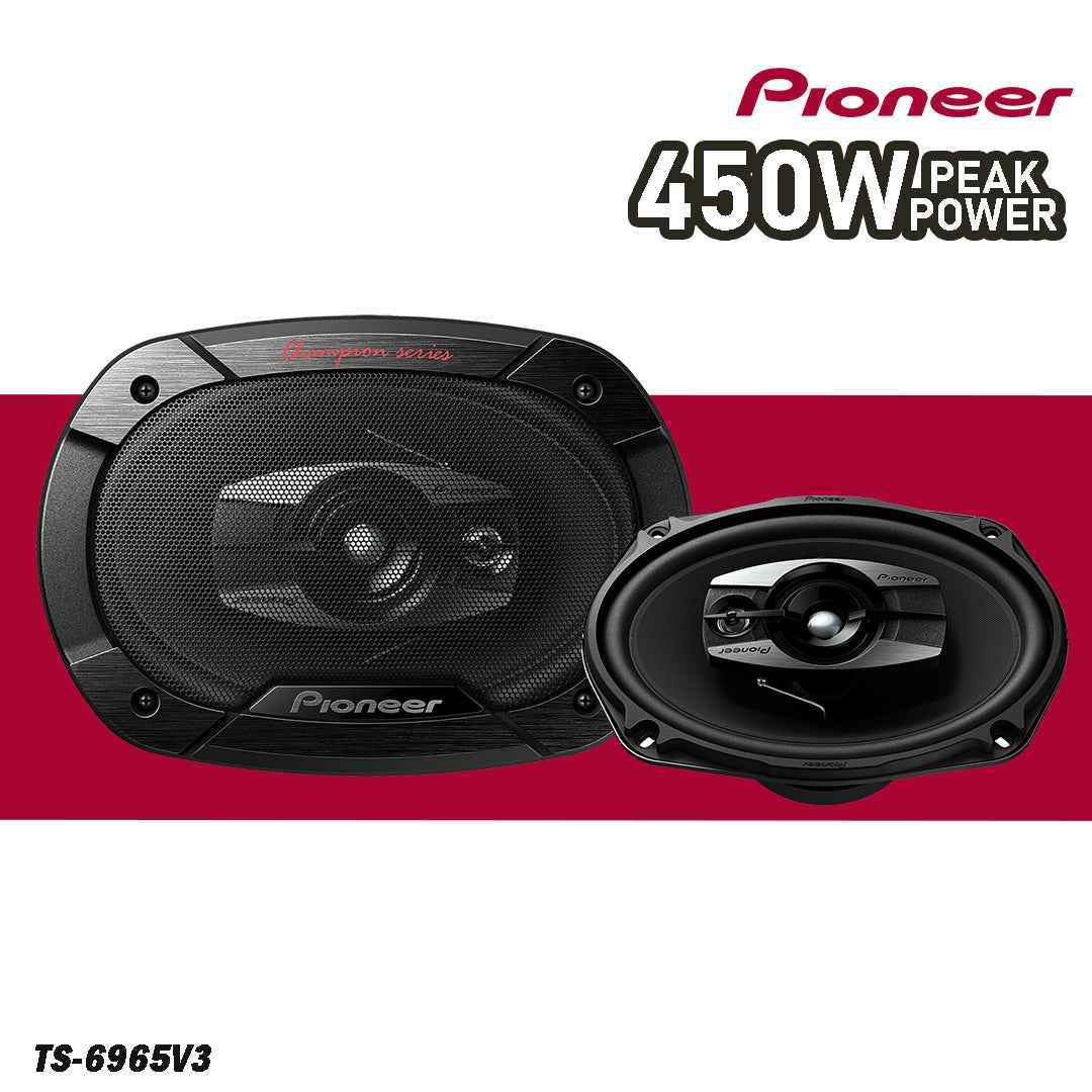 PIONEER SPEAKER Car Oval TS-6965V3, 6X 9 Oval, 3 Way, Max 450W