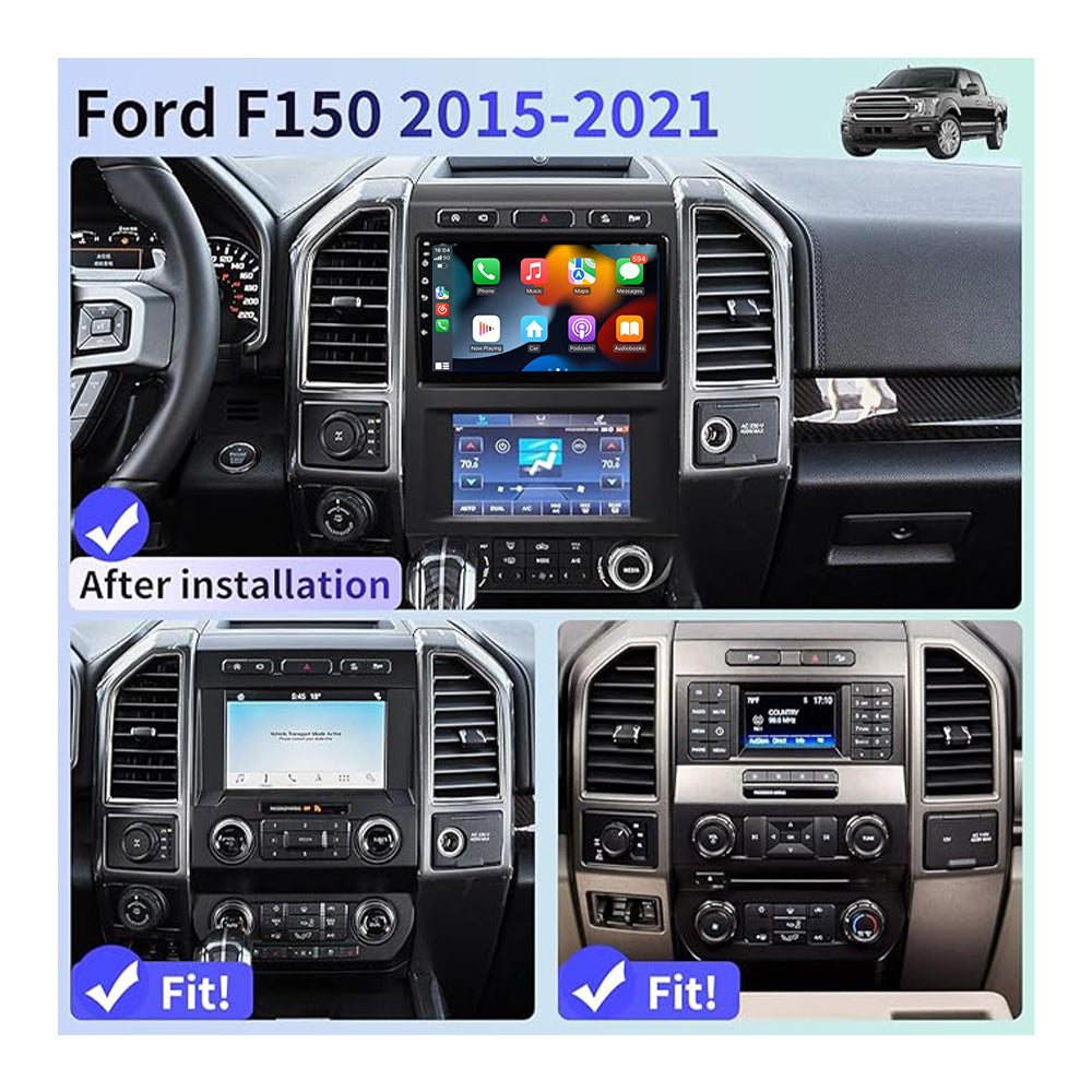 FORD F150 2015-2021 WITH A/C TOUCH CONTROL 4GB RAM 64GB STORAGE ANDROID