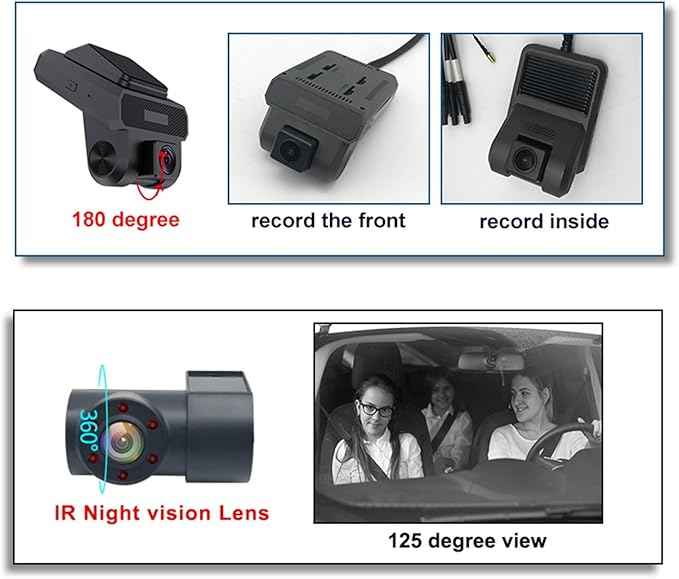 Dashcam C3 4G WIFI GPS "LIVE TRACKING" FHD 1080P 3 CAMERA (LIFE TIME Subscription Free)
