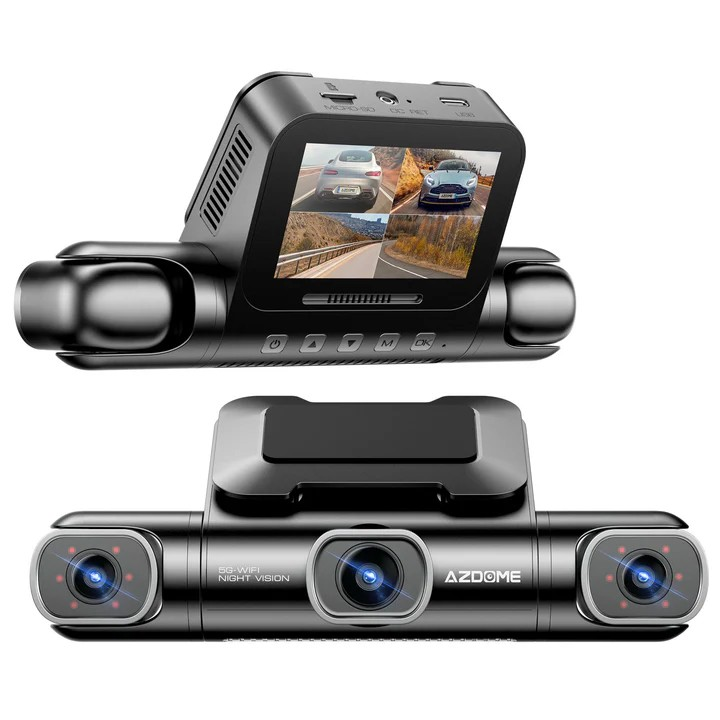 Azdome DashCam M660 4K 3CH or 4CH ULTRA HD with Smart Voice Control 128GB eMMC 24H Parking Mode أزدوم داش كام 4K M660 - أحدث إصدار داش كام 4 كاميرات 360 درجة