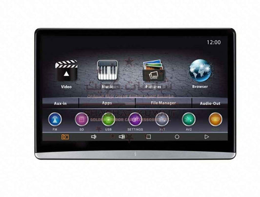 HEAD REST 12.3INCH ANDROID 3GB RAM 16GB STORAGE VER.13 (PAIR) .