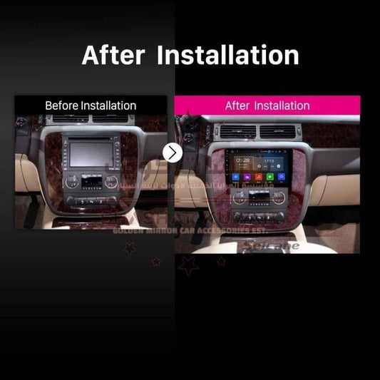 GMC/CHEVROLET TAHOE 9" 2008-2013 WITH DECORE (9930) BLACK ANDROID