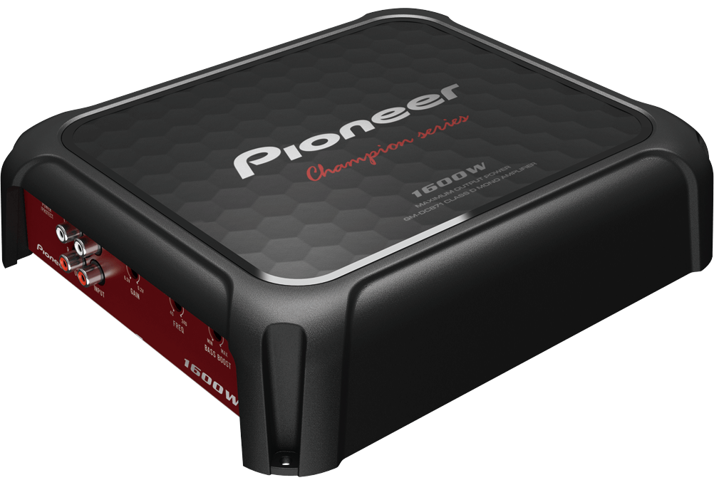 Pioneer GM-DC871 Champion Series Class-D Mono Amplifier – 1600W Max Power Monoblock Car Subwoofer Amplifier