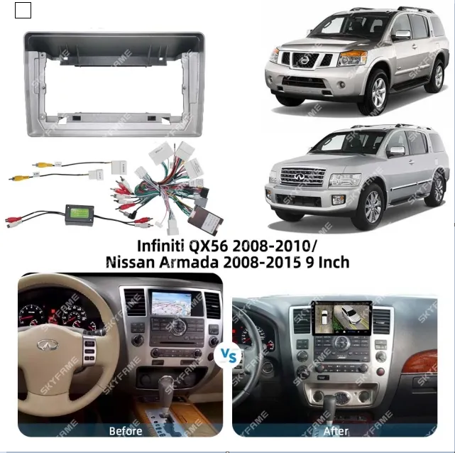 Nissan Armada Android Radio Dash Fitting Panel Kit