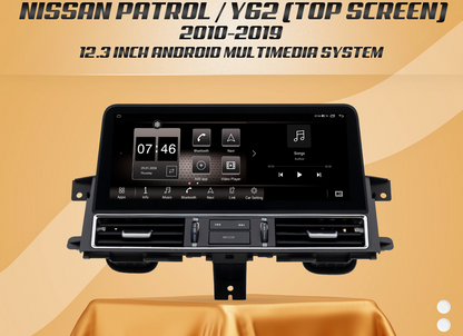 Nissan Patrol Y62 2010-2019 (12.3-Inch) Android Multimedia System (Top Screen) 8GB RAM 128 STORAGE (Copy)