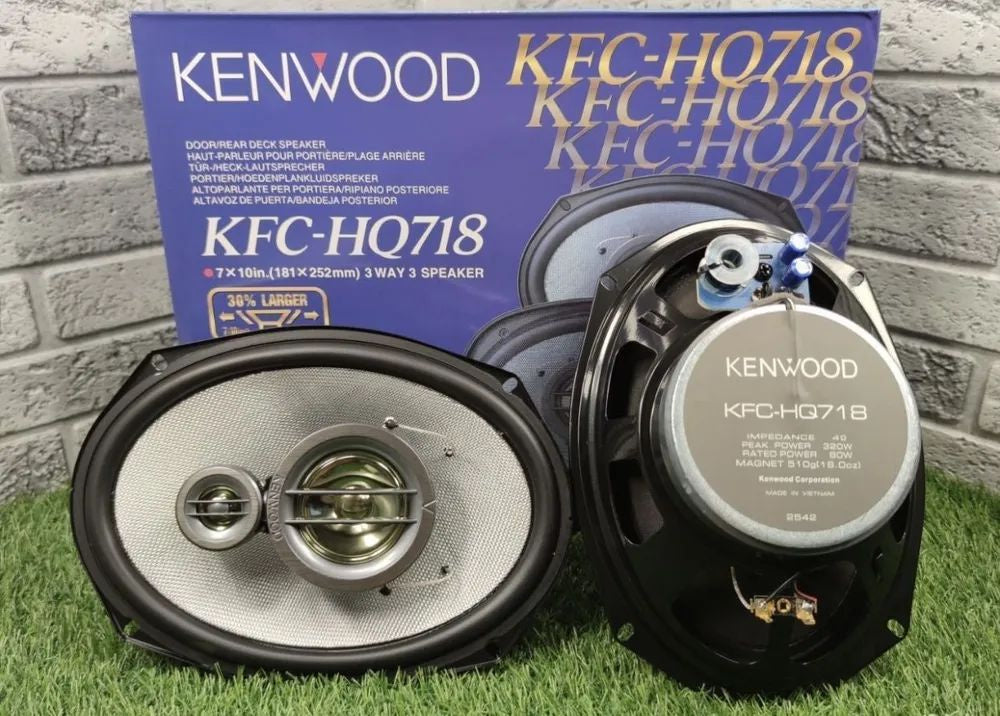 Kenwood, 10x7 inch car speaker, 320 watts, black color KFC-HQ718