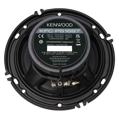 Kenwood KFC-PS1697 6.5” 2-Way Car Audio Speakers – 100W RMS, 350W Peak Power