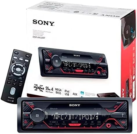 Sony DSX-A410BT Single Din Bluetooth Front USB AUX Car Stereo Digital Media Receiver