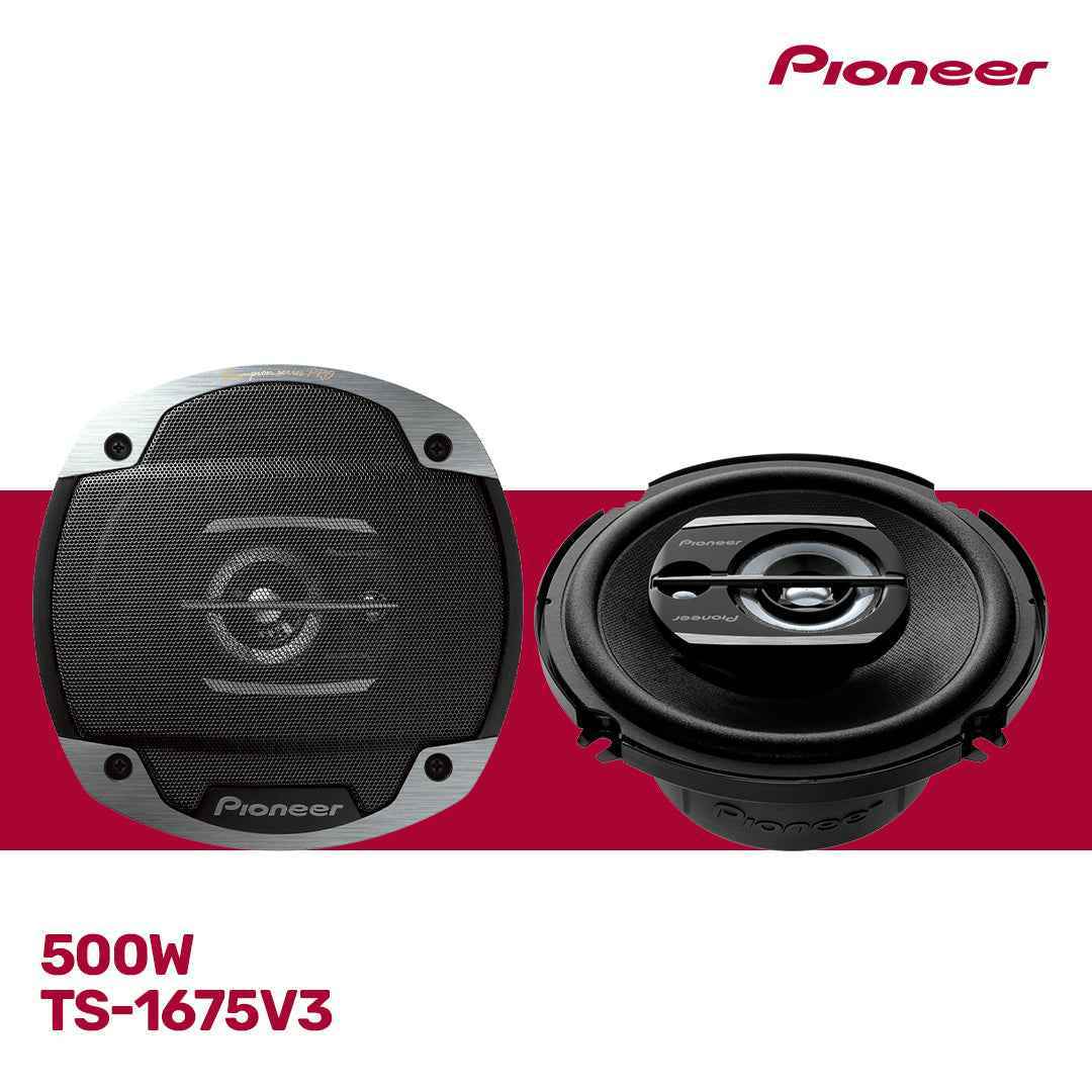 PIONEER 500W SPEAKER CHAMPION SERIES TS-1675V3 High Input Resistance – 80W RMS