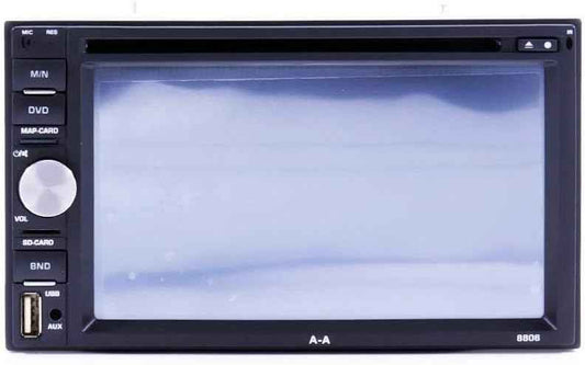Dual DVD car player with GPS navigation and Magic Box car seat organizer