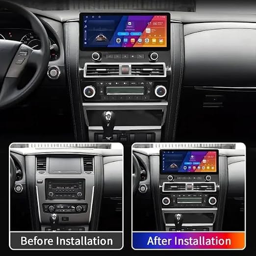 Nissan Patrol 12.3 inch car stereo  2010-2022, with Apple CarPlay, Android Auto, wireless, GPS navigation, Android