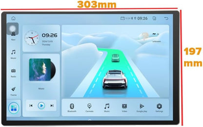 13.1 Inch Android11 4+32GB Universal Player 2K Resolution Touch Screen Radio for Car Stereo Android with WiFi Carplay GPS