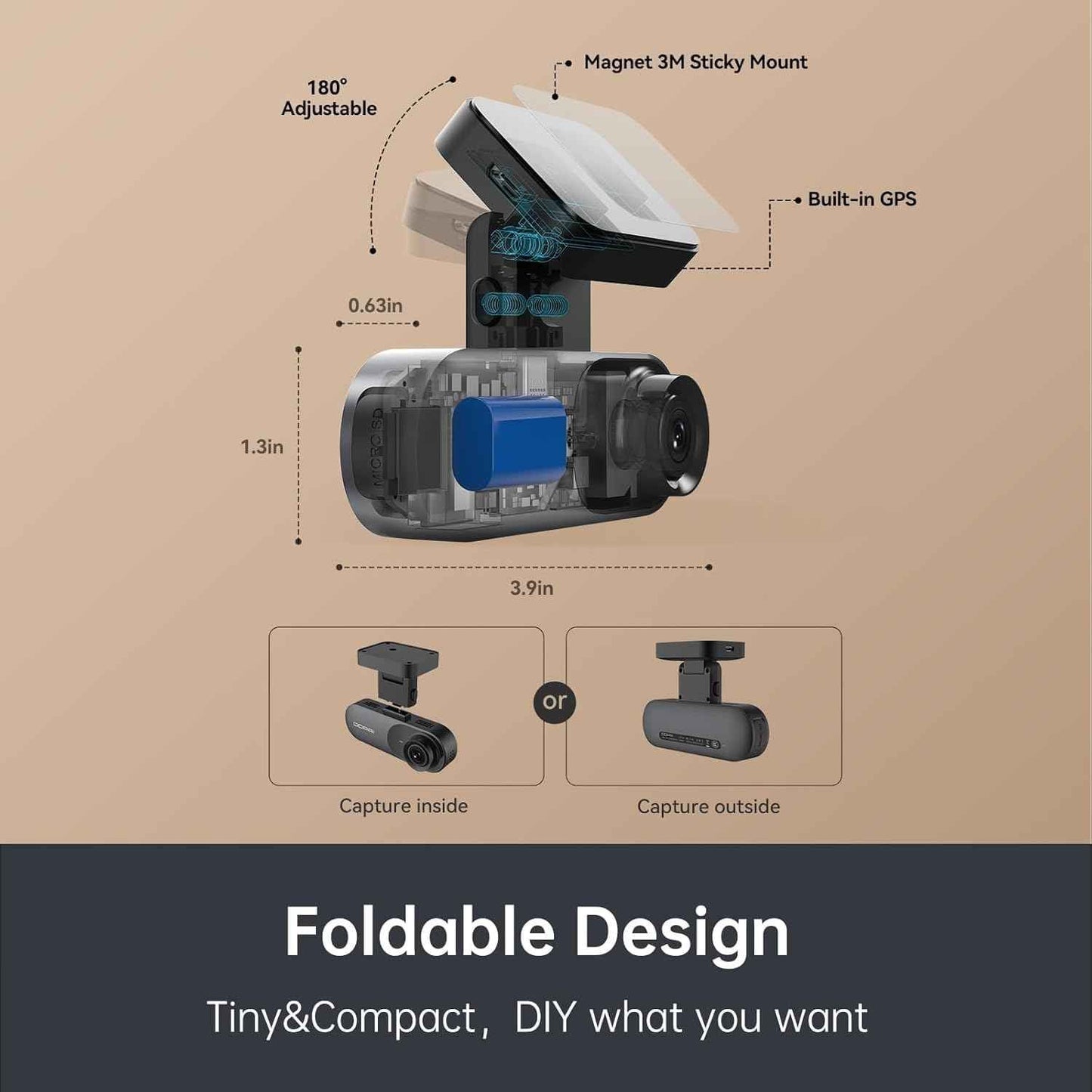 DDPAI N1 Dual Channel Car Dash Camera