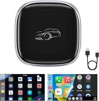 CAR PLAY AI BOX WIRLESS ANDROID 13 8GB RAM 128GB STORAGE FIVE STAR قطعة تحويل الكاربلاي