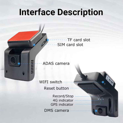 Dashcam c3-n 3ch WiFi Tracker with ADAS DMS (shasht kuwait).