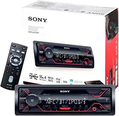 Sony DSX-A410BT Single Din Bluetooth Front USB AUX Car Stereo Digital Media Receiver