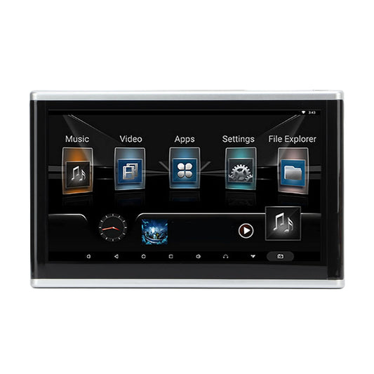 HEAD REST 10.1INCH ANDROID 2GB RAM 32GB STORAGE VER.13 (PAIR) BLK .