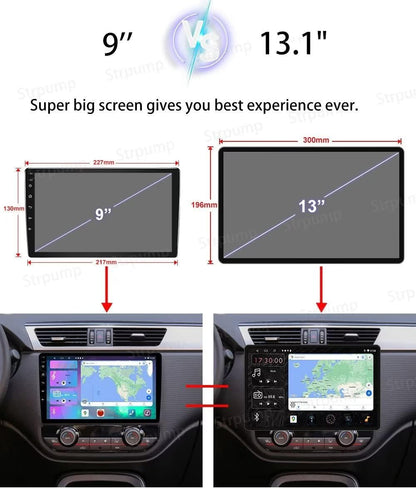 13.1 Inch Android11 4+32GB Universal Player 2K Resolution Touch Screen Radio for Car Stereo Android with WiFi Carplay GPS