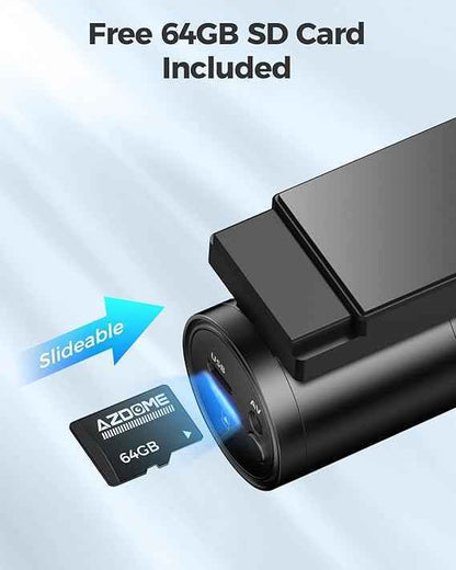 Dash Cam AZDOME M300S 4K Front and Rear GPS Voice Control WDR Night Vision G-Sensor