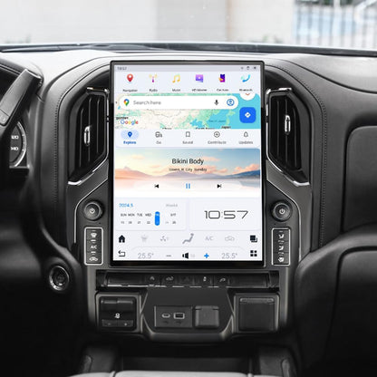 CHEVROLET SILVERADO GMC SIERRA 2019-2021 TESLA 8GB RAM 128GB STORAGE ANDROID سيلفرادو جي ام سي سييرا أندرويد