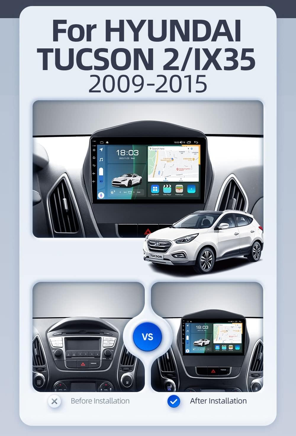 Hyundai Tucson 2010 – 2015 Android