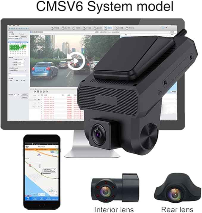 Dashcam C3 4G WIFI GPS TRACKING FHD 1080P 3 CAM (LIFE TIME Subscription Free) .