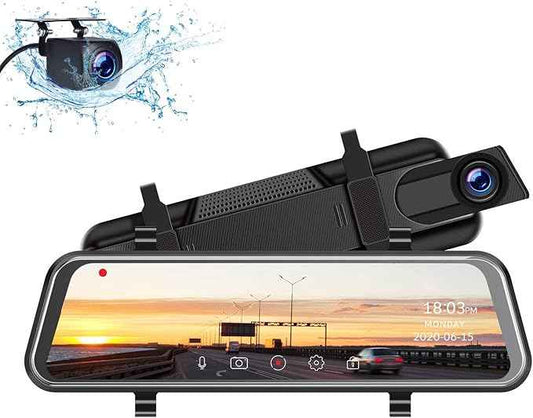 Dashcam MIRROR FULL SCREEN DUAL CAMERA 2K (MR 2CAM) .