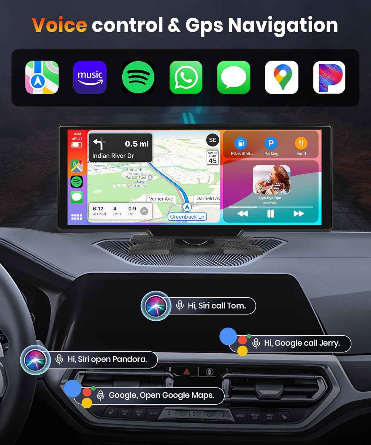 DASH CAM CARPLAY / AUTO ANDROID 2 CAMERA  CP/AA