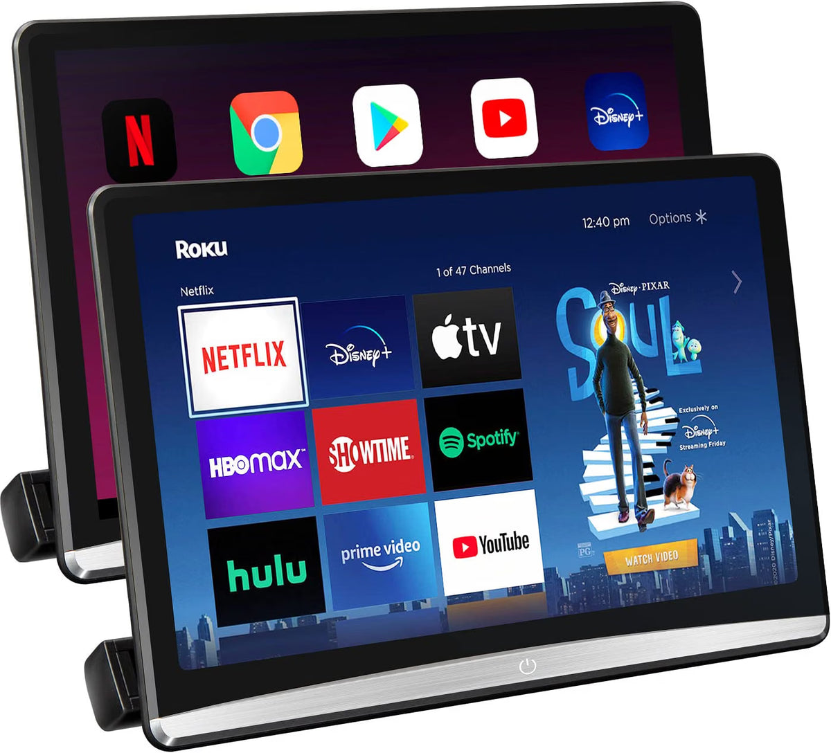 11.6”Android Car TV Headrest Monitor(Pair)(4.64),Car Rear Entertainment System A.C.
