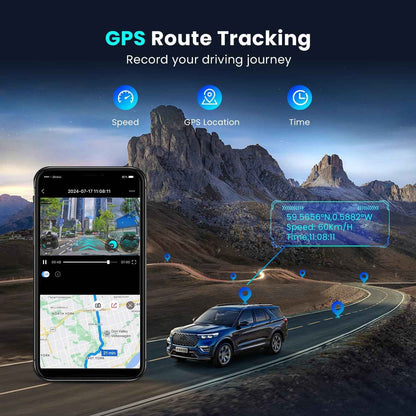 DDPAI N5 Dual 4K Dash Camera with GPS Logger, 2160P 4K Front & 1080P Rear, F1.8 with NightVIS 5G Lens, 260° Coverage, G-Sensor, WiFi, Super-Capacitor, in-Built 32GB eMMC & Upto 512GB External Storage