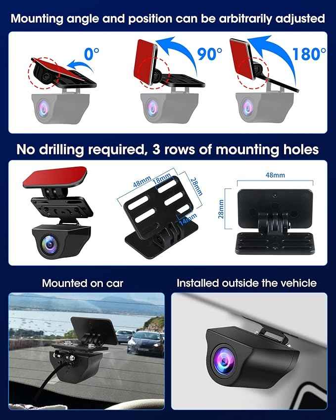 Dashcam AZDOME AR09 4K MIRROR Dashcam Screen 9.66"