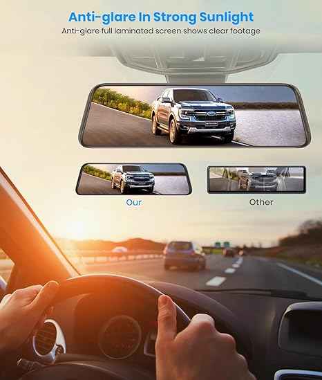 Dashcam MIRROR FULL SCREEN SINGLE CAMERA (MR 1 CAM) .