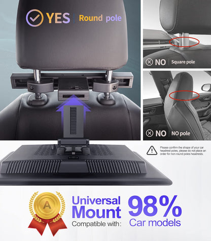 11.6”Android Car TV Headrest Monitor(Pair)(4.64),Car Rear Entertainment System A.C.