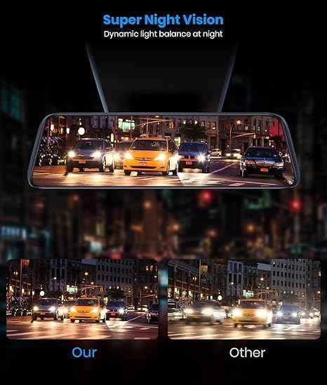 Dashcam MIRROR FULL SCREEN SINGLE CAMERA (MR 1 CAM) .